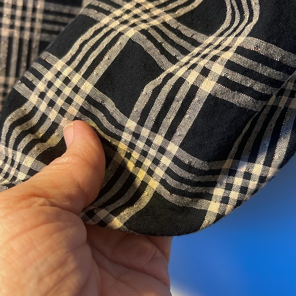 Madewell Ss Single Button Back Closure Black And … - image 4